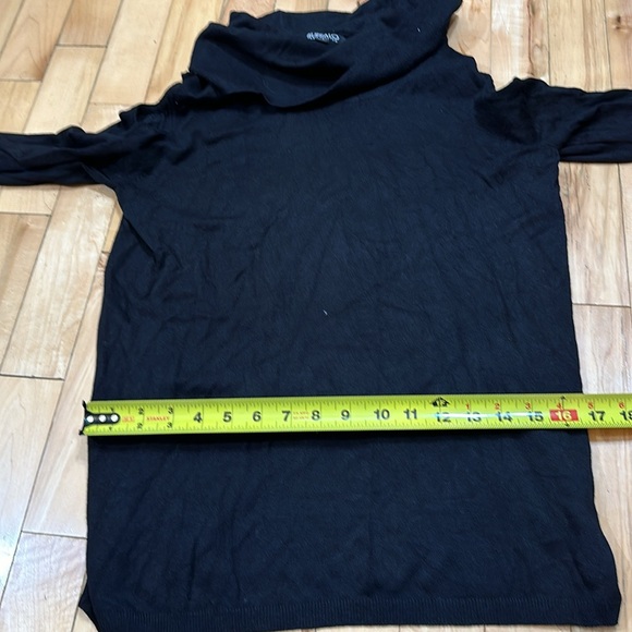 Buffalo David Bitton Cold Shoulder Cowl Neck Knit Sweater - Picture 6 of 6